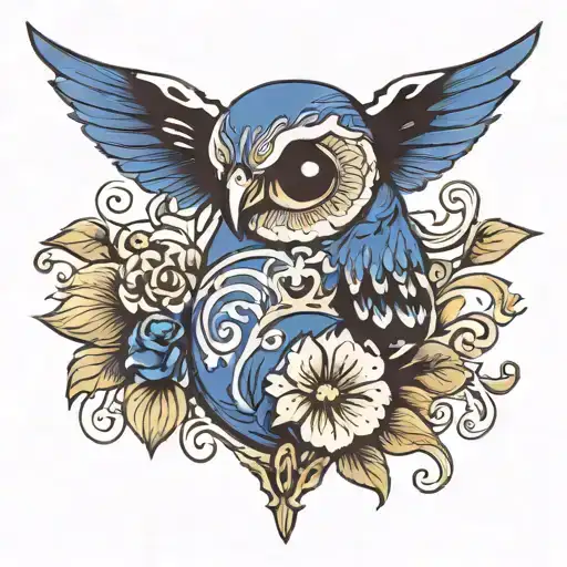 ultramarine tattoo design idea