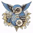 ultramarine tattoo design idea