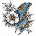 ultramarine tattoo design idea