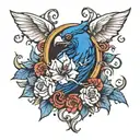 ultramarine tattoo design idea