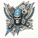 ultramarine warhammer 40k tattoo design idea