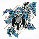 ultramarine warhammer 40k tattoo design idea