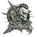 Hacker Cyberpunk Edgerunners Logo tattoo design idea