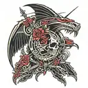 kali linux, haching tattoo design idea