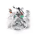 chinese warrior  tattoo design idea