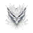 A pixelated painting palette with binary code flowing out of it tattoo design idea