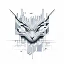 A pixelated painting palette with binary code flowing out of it tattoo design idea