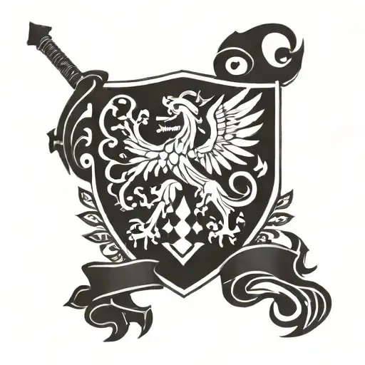 El Paso, Hamburg, Berlin, Augsburg coat of arms tattoo design idea
