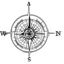 moral compass tattoo design idea
