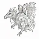 like a baldur tattoo design idea