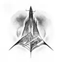 Sauron y la torre de mordor tattoo design idea