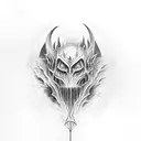 Sauron y la torre de mordor tattoo design idea