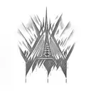 Sauron y la torre de mordor tattoo design idea