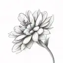 small line bouquet of multiple wild flower   tattoo design idea