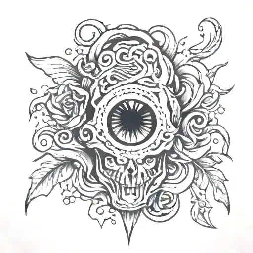 inner struggle tattoo design idea