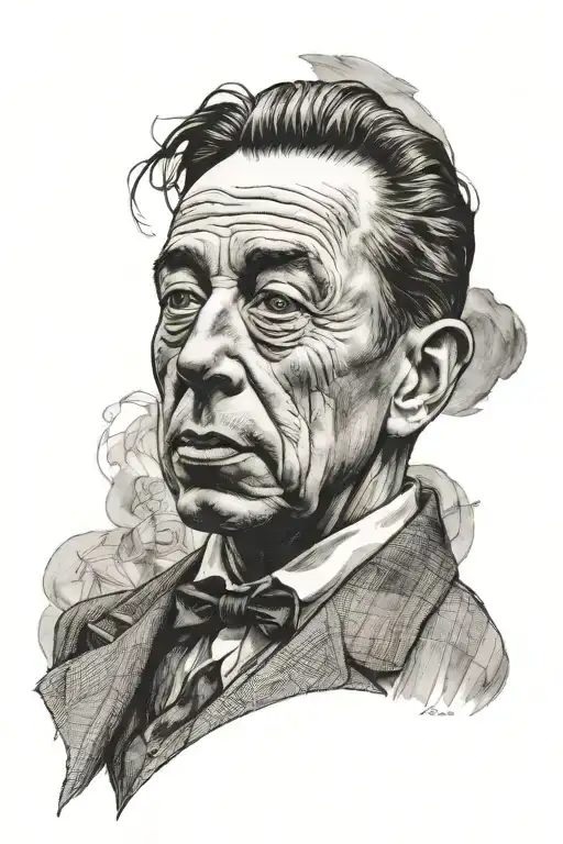Albert Camus tattoo design idea