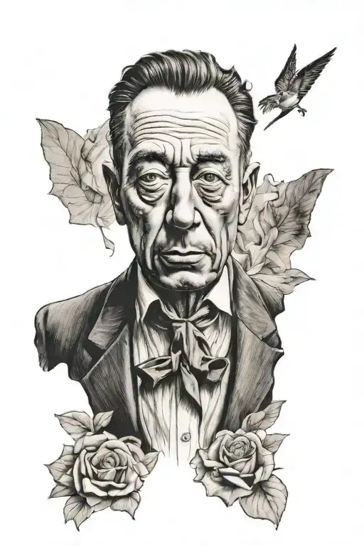 Albert Camus tattoo design idea