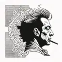 Albert Camus tattoo design idea