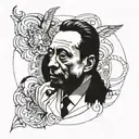 Albert Camus tattoo design idea