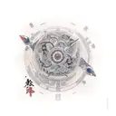 neural network tattoo design idea