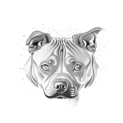 staffy tattoo design idea