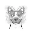 staffy tattoo design idea