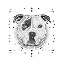 staffy tattoo design idea