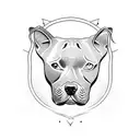 staffy tattoo design idea