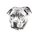 staffy tattoo design idea