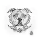 staffy tattoo design idea