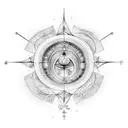 A celestial symphony: A tattoo that combines elements of music and astronomy, featuring a constellation shaped like a musical note. tattoo design idea