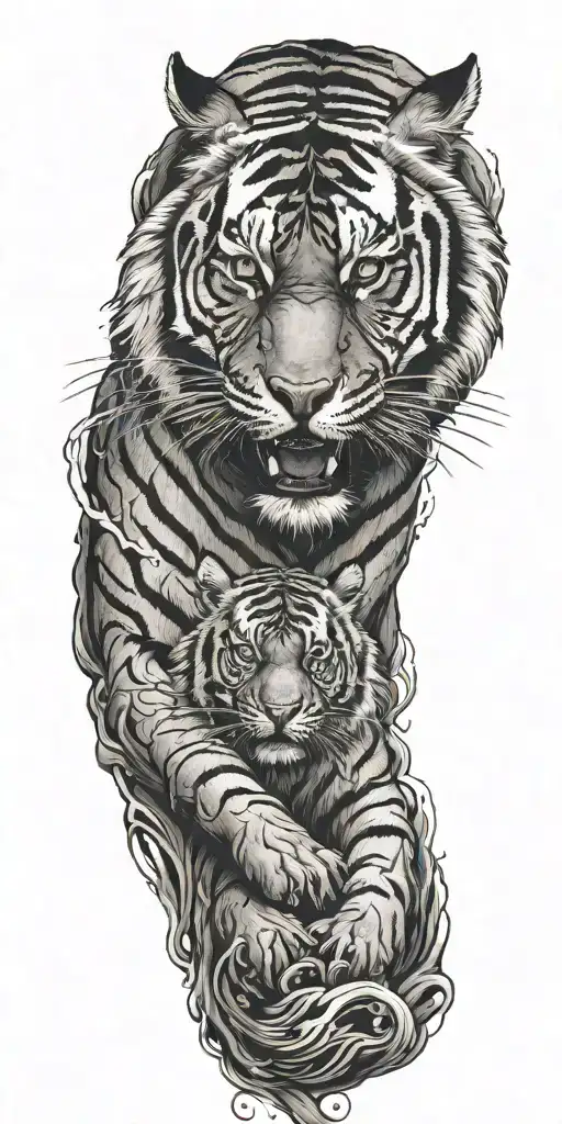 tiger tattoo design idea