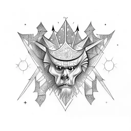Kings Dark Tidings tattoo design idea