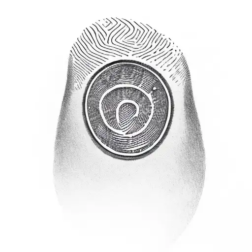 fingerprint  of son around my heart  tattoo design idea