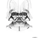 darth vader vs anakin tattoo design idea
