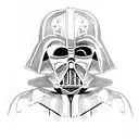 darth vader vs anakin tattoo design idea