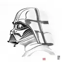 darth vader vs anakin tattoo design idea
