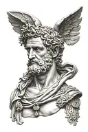 GREEK ROMAN GOD STATUE BUST TATTOO DESIGN OF A tattoo design idea
