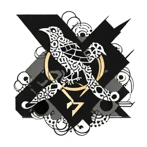 patchwork, word paz, dark birds, for the bicep tattoo design idea