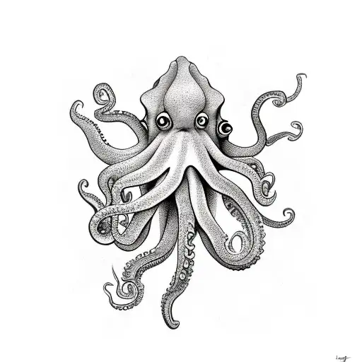 flapjack octopus  tattoo design idea
