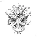 flapjack octopus  tattoo design idea