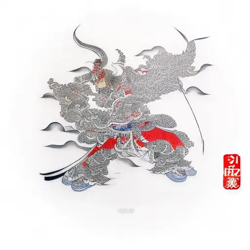 tengu tattoo design idea