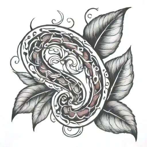 Kidney bean  tattoo design idea