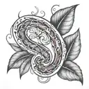 Kidney bean  tattoo design idea