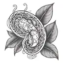 Kidney bean  tattoo design idea