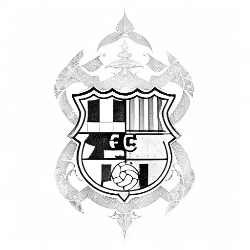 fc barcelona tattoo design idea
