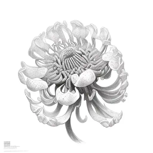 Chrysanthemum and sweet pea flowers growing out of rib cage  tattoo design idea