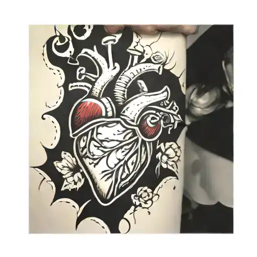Broken Heart, Self Journey, and Freedom tattoo design idea