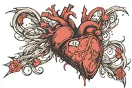 Broken Heart, Self Journey, and Freedom tattoo design idea