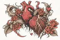 Broken Heart, Self Journey, and Freedom tattoo design idea